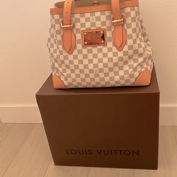 Hampstead damier azur MM tote - Picture 6 of 16